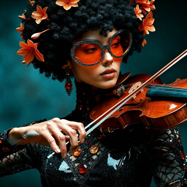 Deep Violin Vibes - Amber Fire