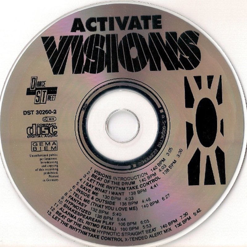 Activate - VISIONS /// Album CD, 1994