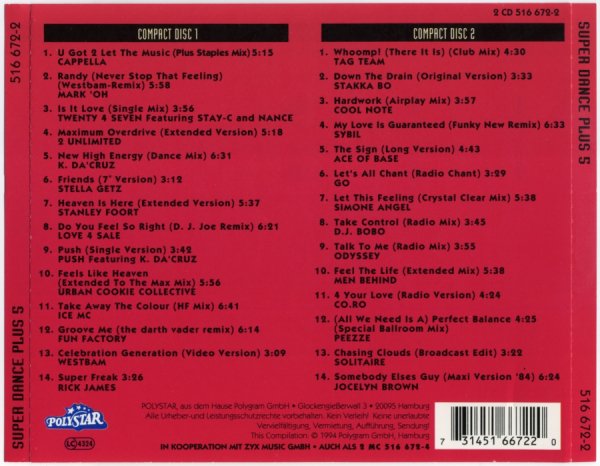 Various Artists - Super Dance Plus 5 (CD 1)_1994_CD-Rip