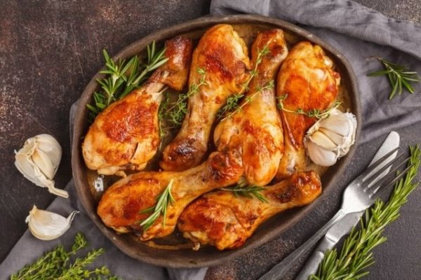 Куриные голени с пряностями в медовом соусе