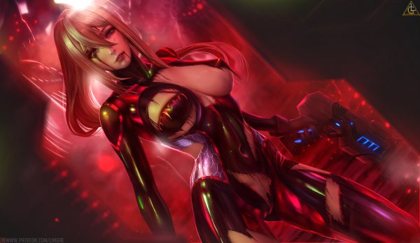 dark samus and samus aran metroid drawn by limgae 3ff96122