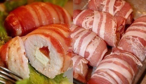 Рулетики из куриного филе