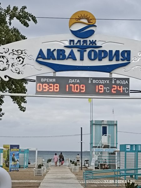 Анапа. Пляж Акватория