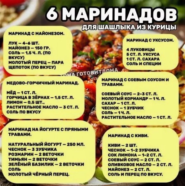 Для шашлыка из курицы
