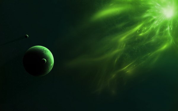 Space Green Planet 031236