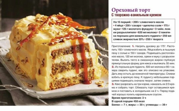 Ореховый торт