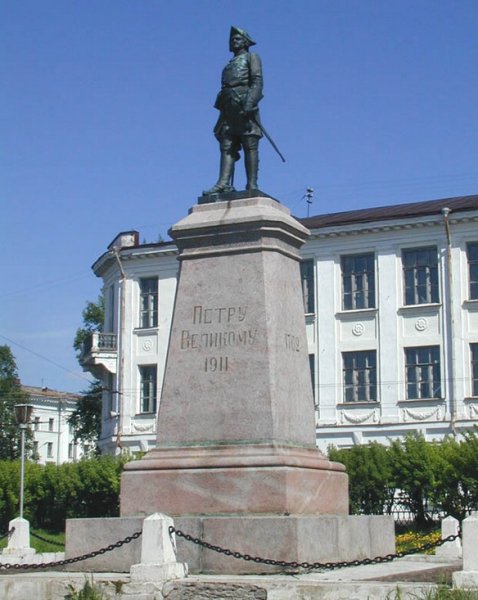Arhangelsk pamjatnik Petru I