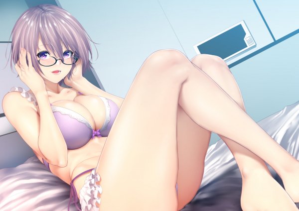 mash kyrielight fate grand order and etc drawn by zucchini