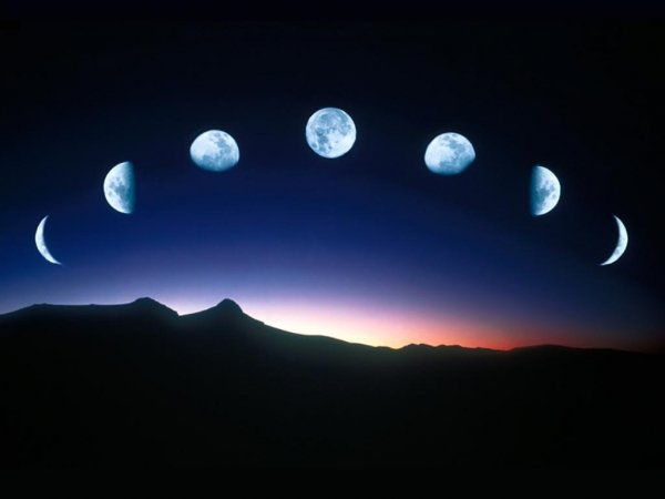 moon in phases