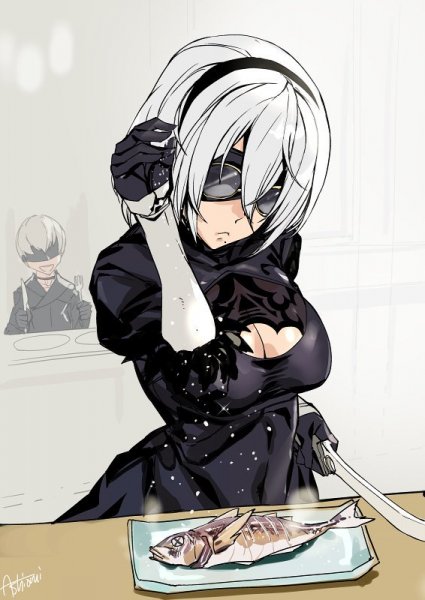 Игровой-арт-Игры-shinya-komi-NieR-Automata-3071797