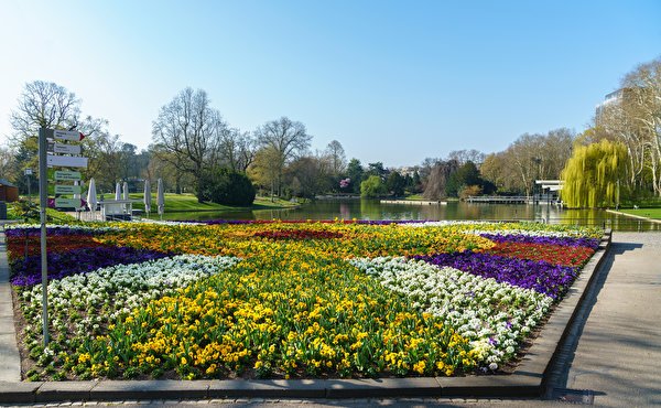 Germany Parks Pond Botanischer Garten Karlsruhe 562678 600x37