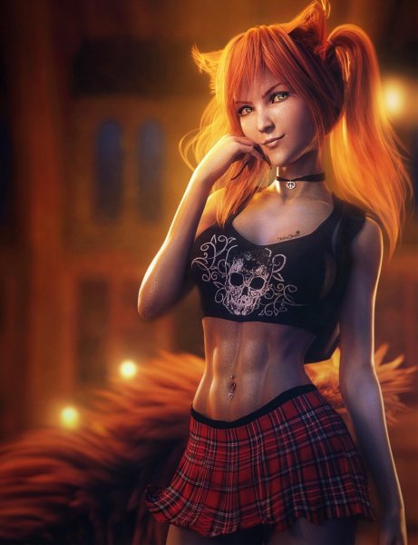 meow---cat-girl-fantasy-art full
