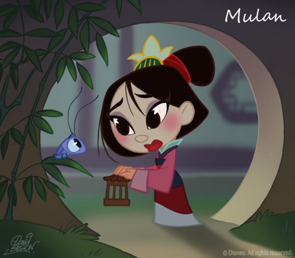 50 chibis disney mulan by princekido-d4i