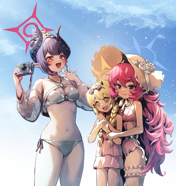 Ibuki iroha and chiaki blue archive drawn by diagram p292