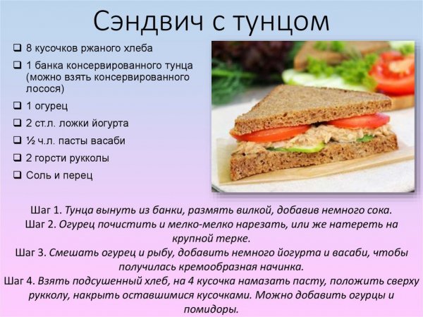 Сэндвич с тунцом