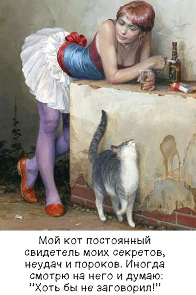 За кота, беспокоюсь