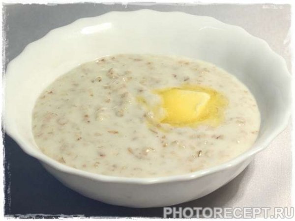 Молочный суп с геркулесом