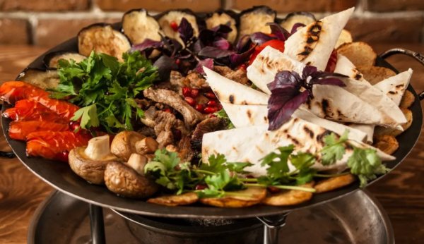 Садж (блюдо). Азербайджанская кухня.