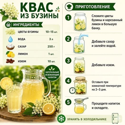 Квас из бузини