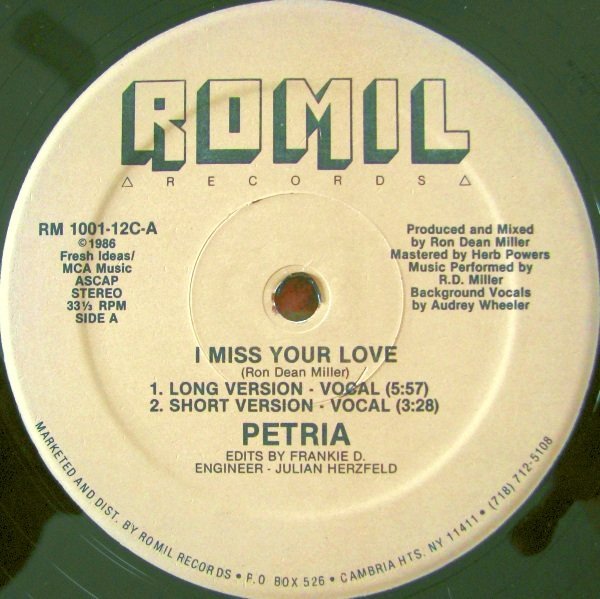 Petria - I Miss Your Love(Dub Ronic Mix)